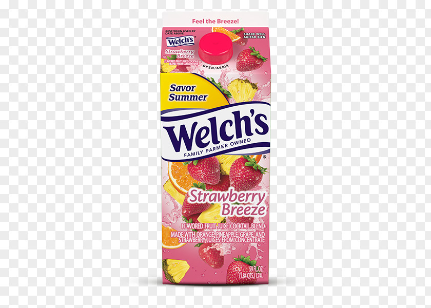 Strawberry Juice Punch Cocktail Welch's PNG