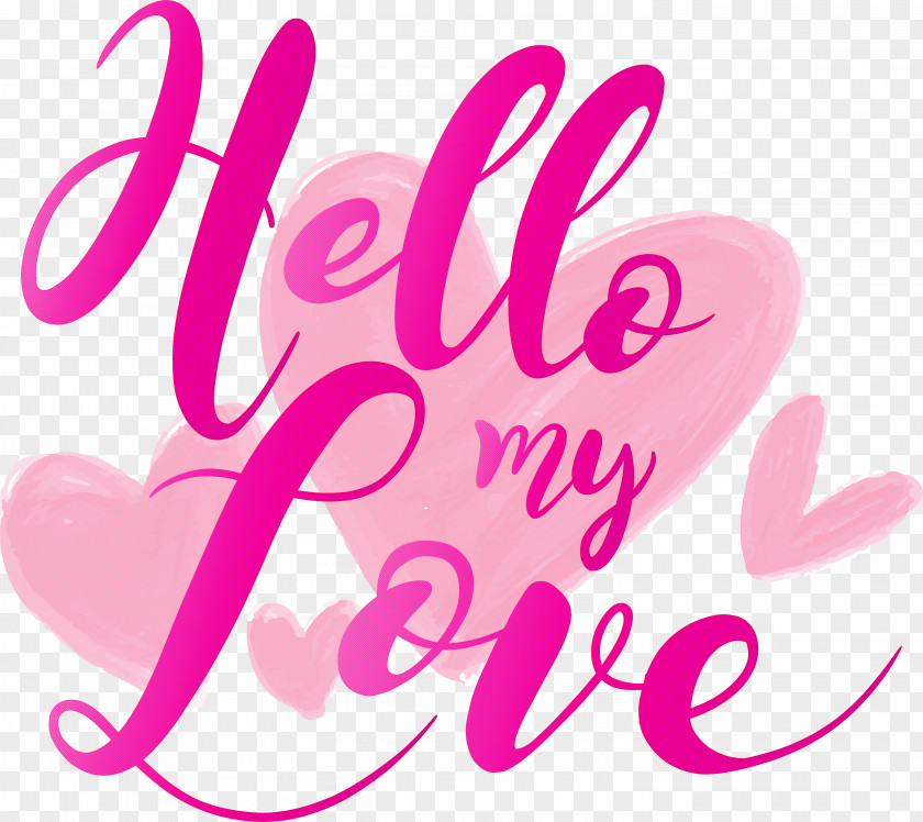 Valentines Day Hello My Love PNG