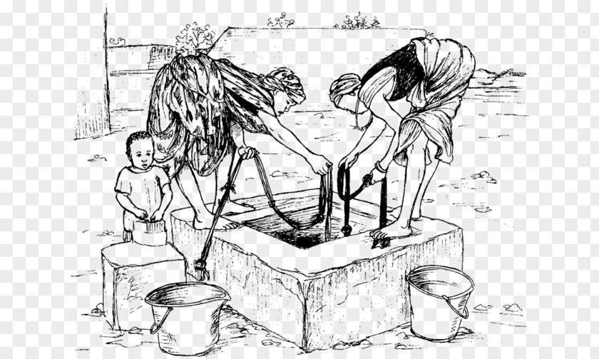 Water Well Drawing Rehoboth Sketch PNG