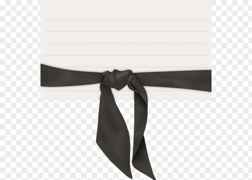 White Notes Necktie PNG