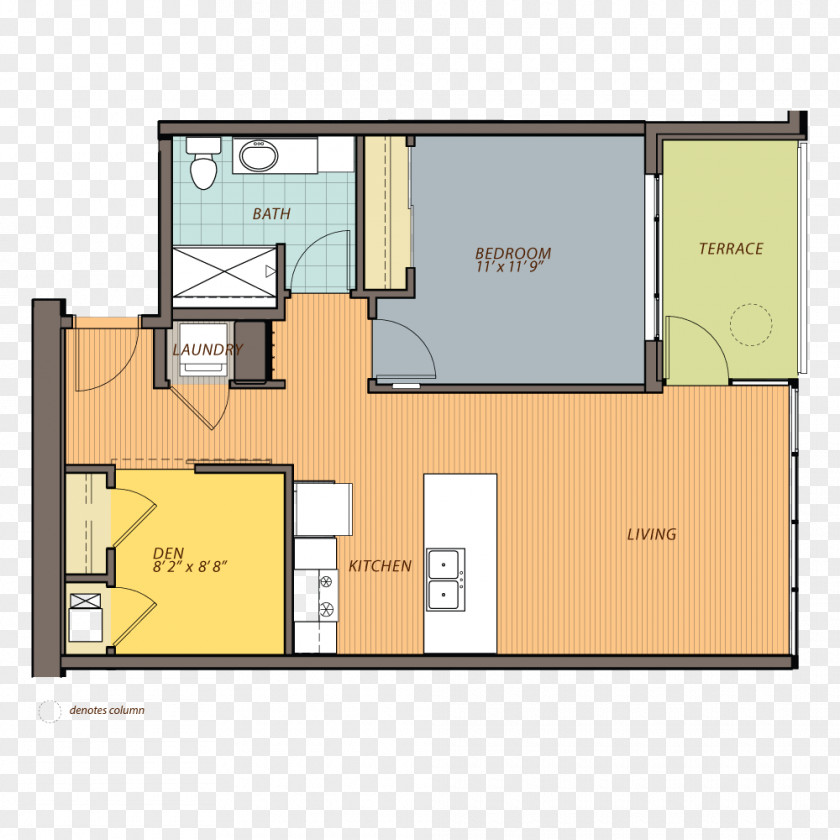 Apartment Ovation 309 Floor Plan Bedroom Renting PNG