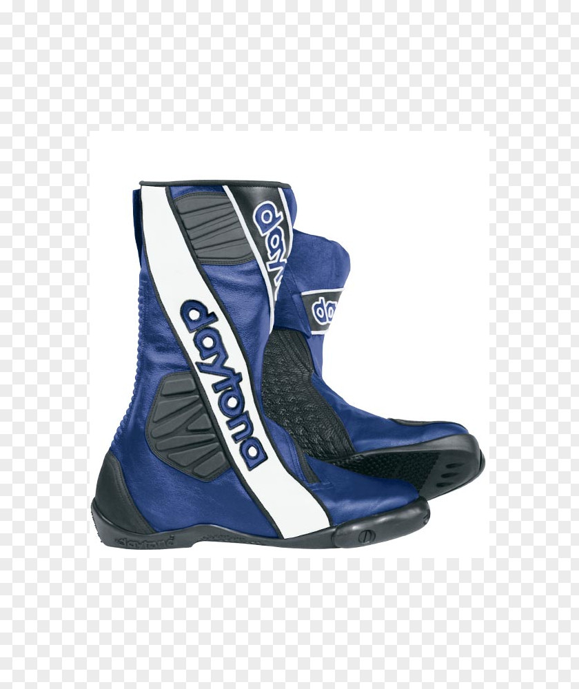 Motorcycle Boot Sock Blue PNG