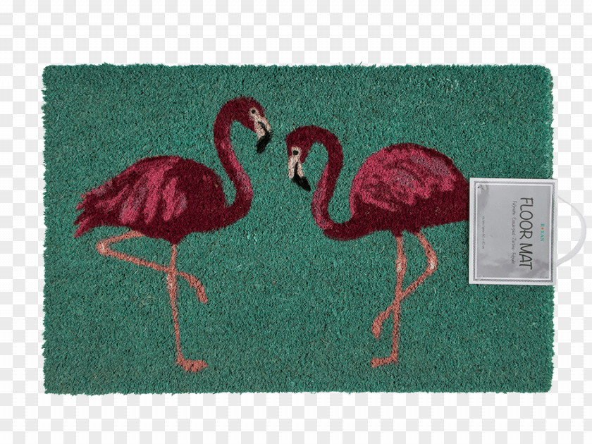 Sagoma Fenicottero Mat Door Natural Rubber Gift Greater Flamingo PNG