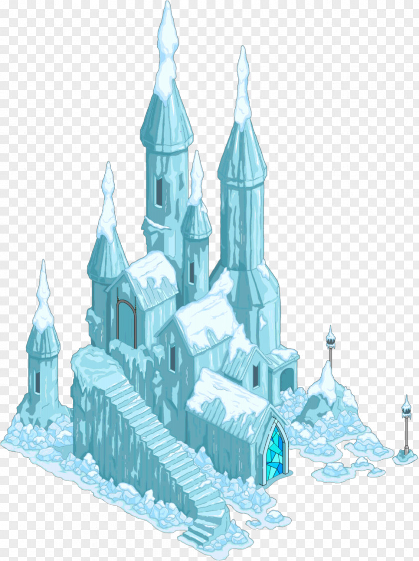 Castle The Simpsons: Tapped Out Elsa Ice Palace Sculpture PNG