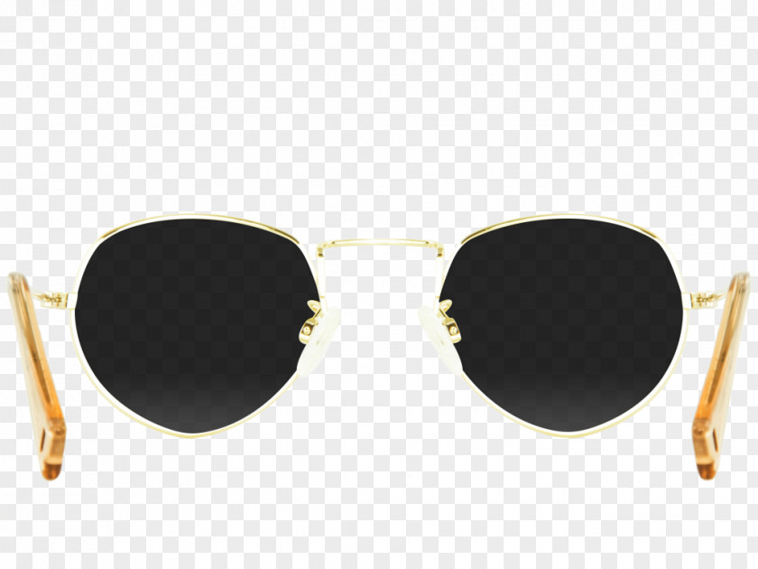 Golden Glare Sunglasses Eyewear PNG