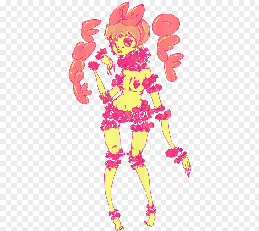 Guro Pink M Character Line Clip Art PNG