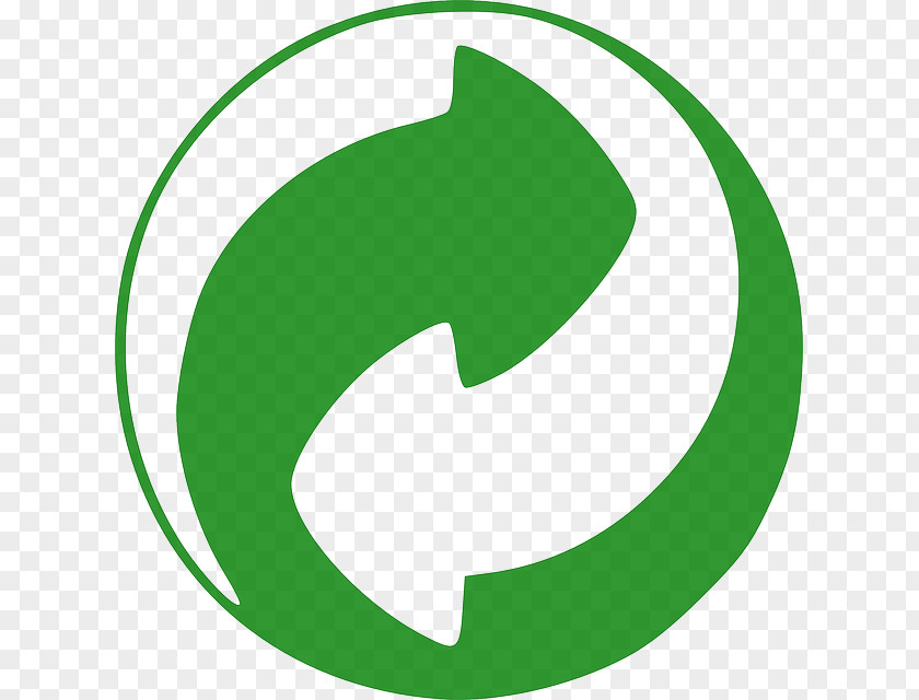 Symbol Green Dot Recycling Logo Codes PNG