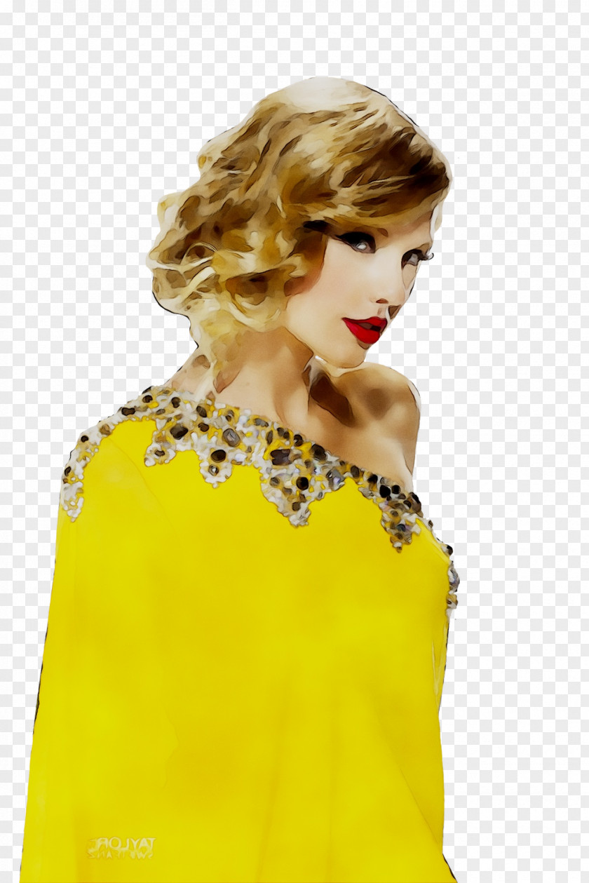 Yellow Shoulder Pattern Blond PNG