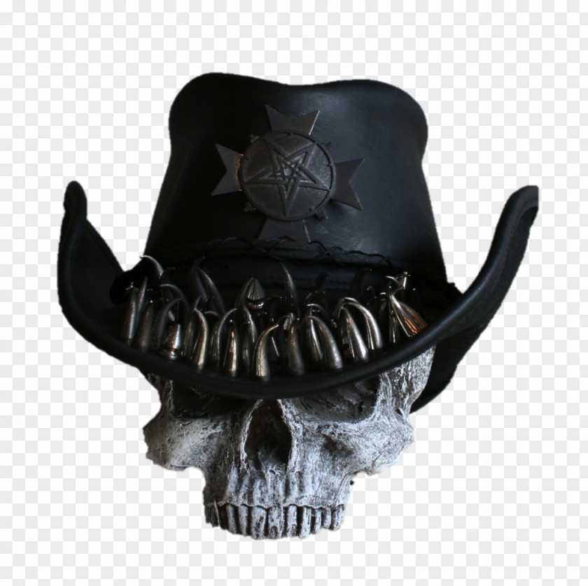 Hat Cowboy Leather Skull PNG