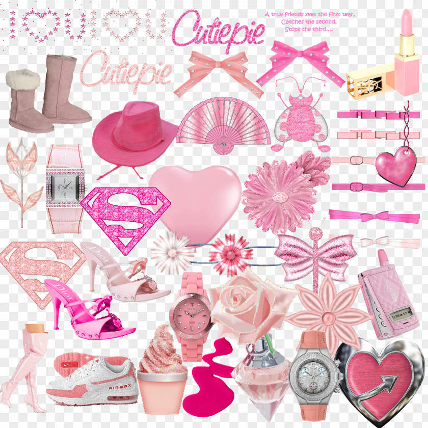 Pink Cute Girls Accessories Picture Computer File PNG
