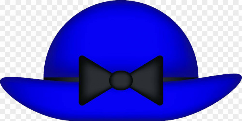 Blue Bow Lady Hat Clip Art PNG