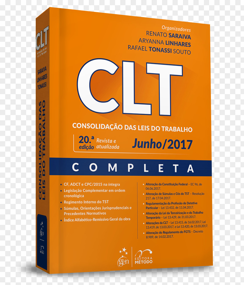 Carteira De Trabalho CLT: Consolidação Das Leis Do (11a. Ed.). Consolidation Of Labor Laws Statute Pestalozzi: Educação E ética Rousseau: A Na Infancia PNG