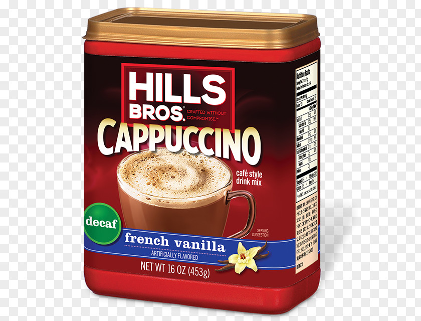 French Vanilla Cappuccino Instant Coffee White Caffè Mocha Drink Mix PNG