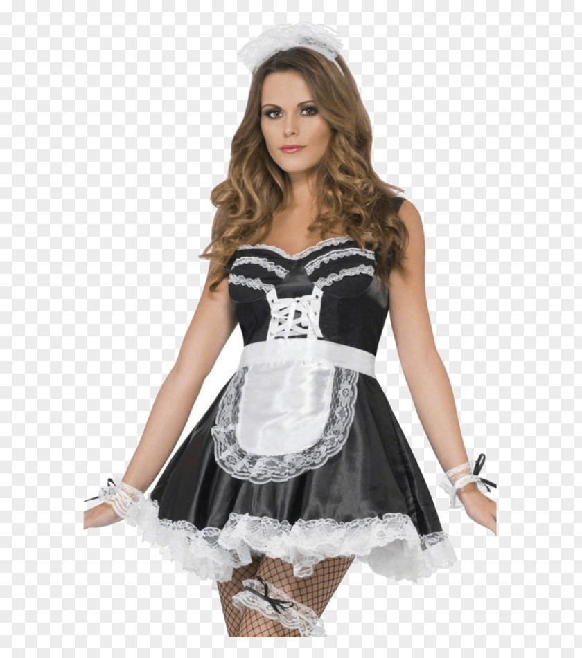 Hat French Maid Costume Party Apron PNG