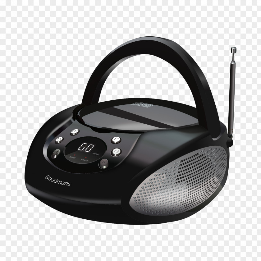 Radio FM Broadcasting Boombox Portable CD Player Frequency Modulation PNG