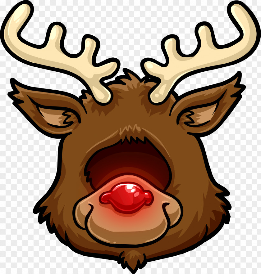 Reindeer Antler Snout Nose PNG