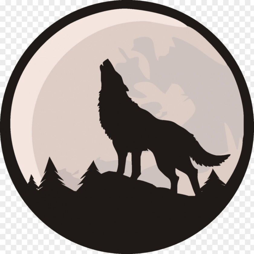 Artistic Vector Gray Wolf Coyote Lone YouTube Pack PNG