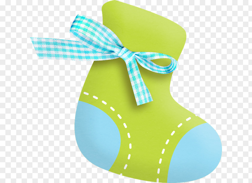 Baby Shower Infant Sock Clip Art PNG