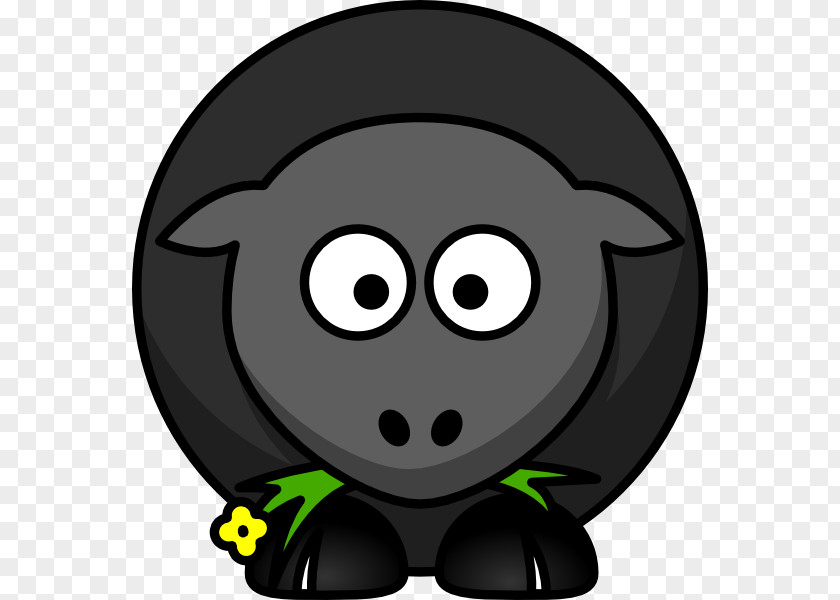 Cartoon Black Sheep Leicester Longwool Clip Art PNG
