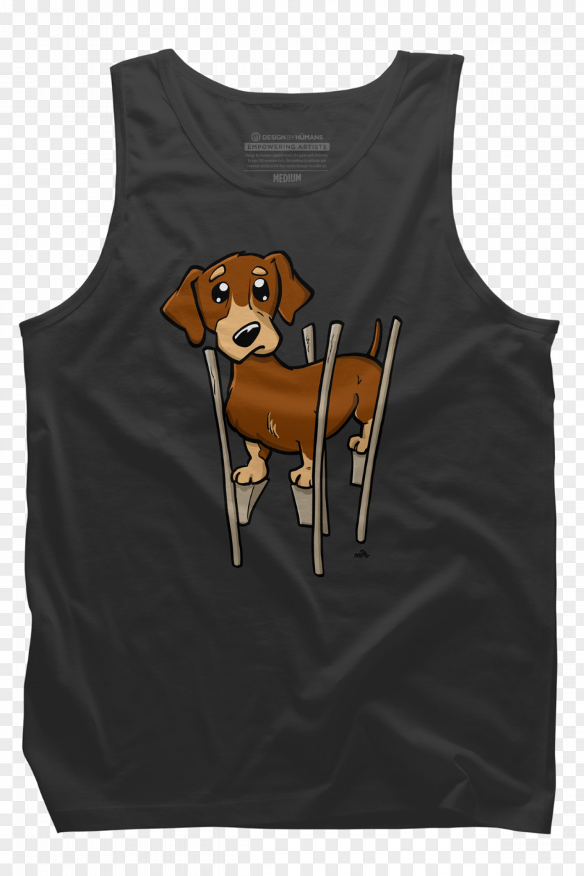 Dachshund Cartoon Dogs T-shirt Sleeve Outerwear Brown Font PNG