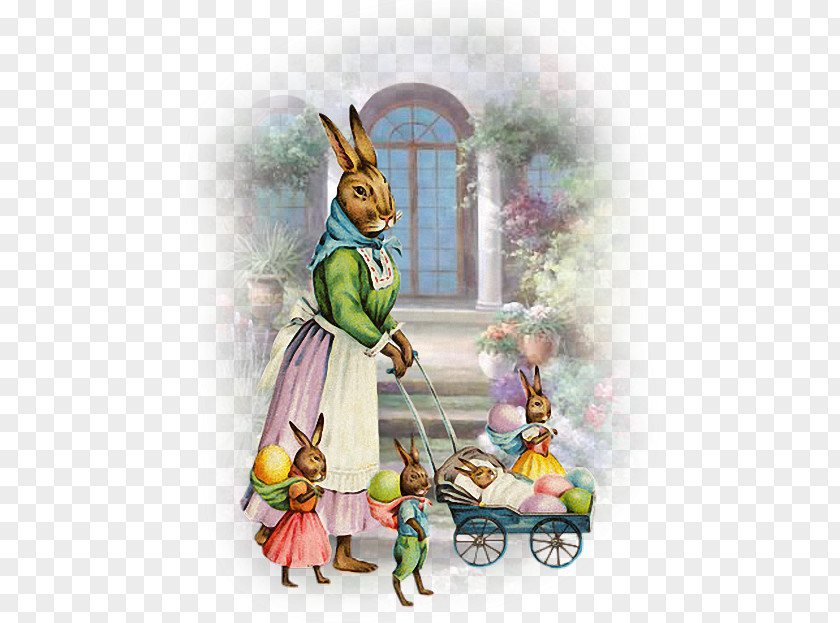 Easter Bunny Rabbit .de Embroidery PNG