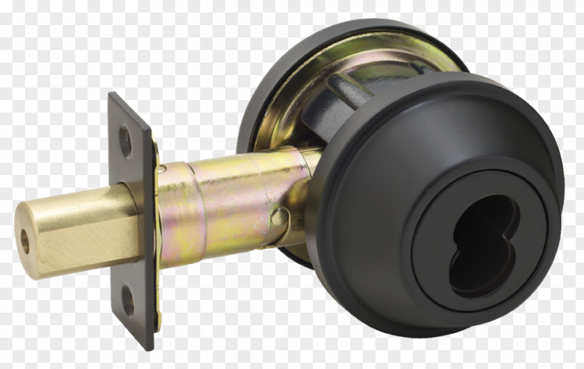 Single Cylinder Lockset Dead Bolt Door Handle PNG