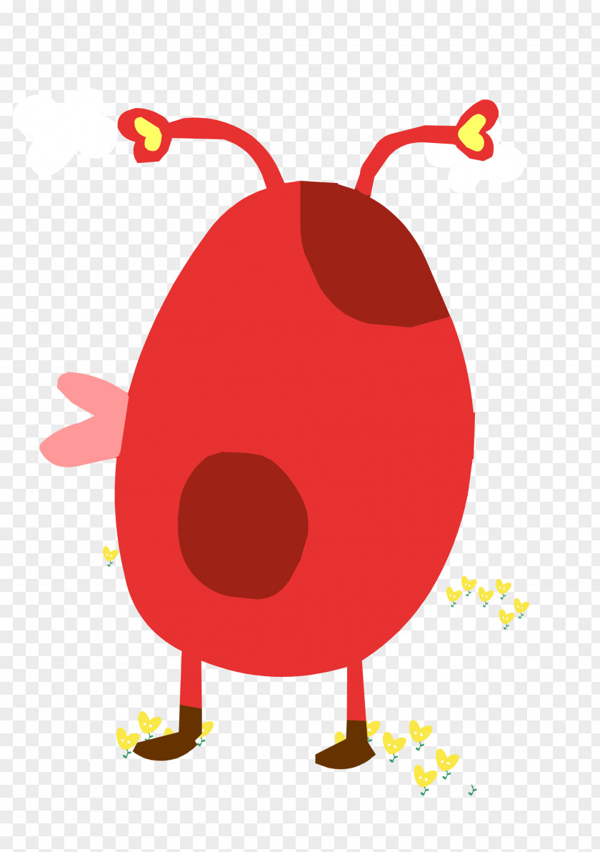 Small Red Insect Vector Worm Cartoon PNG