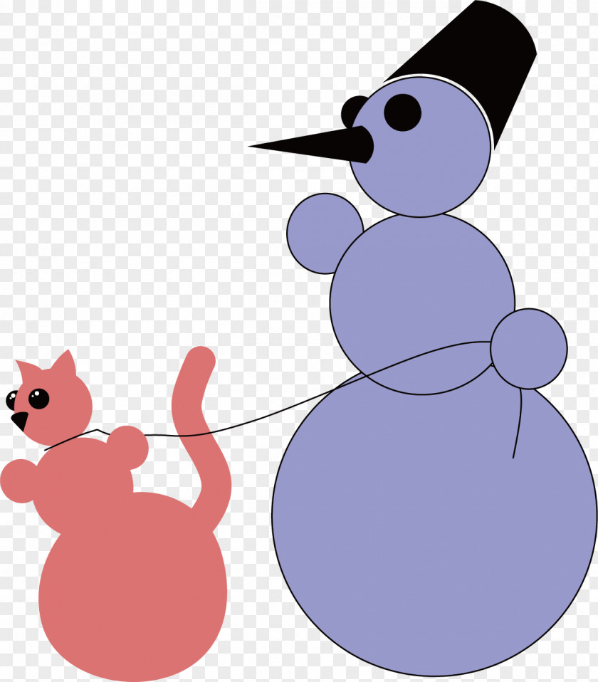 Snowman Cartoon Cat Vectors Free Content Clip Art PNG