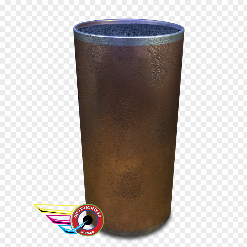 Textured Box Cylinder Brown PNG