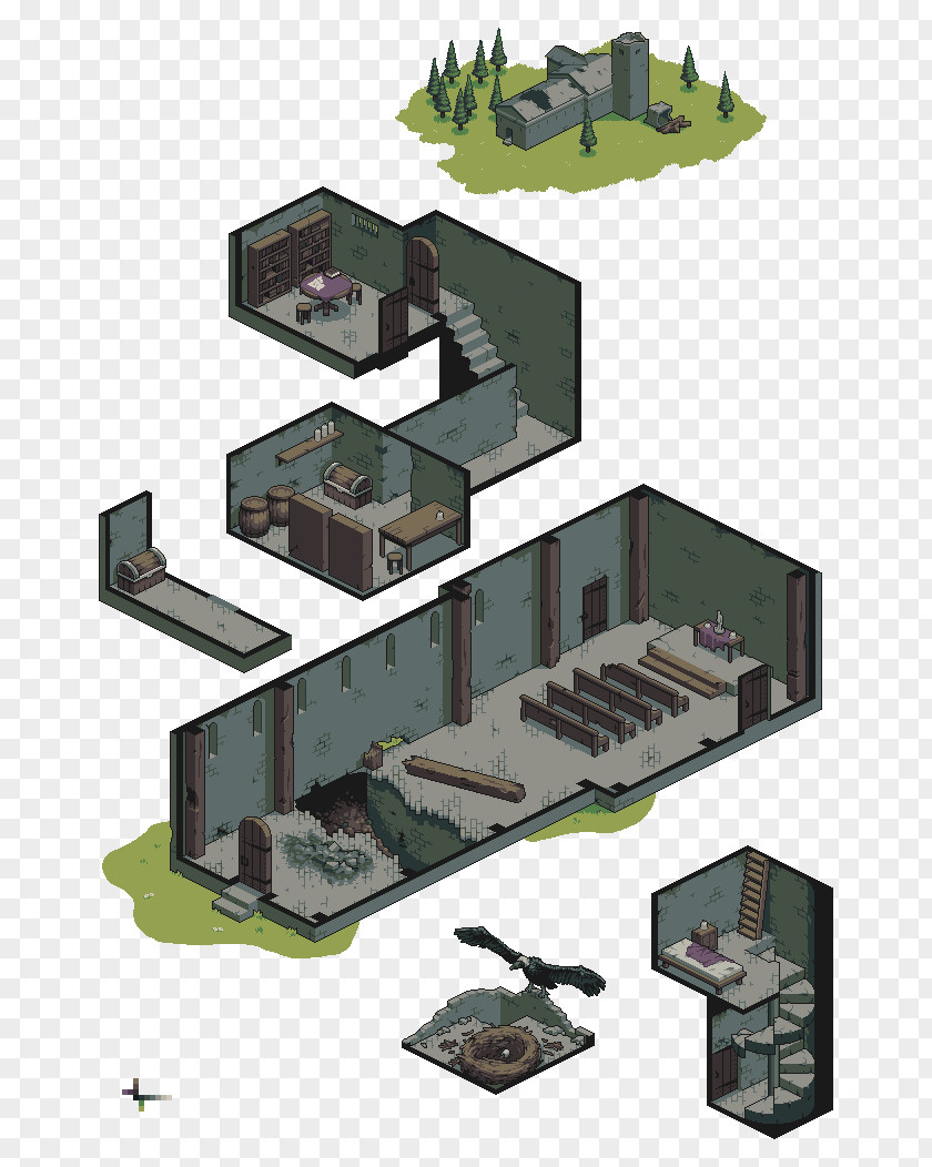 Abandoned Buildings Isometric Graphics In Video Games And Pixel Art Projection Dungeons & Dragons PNG