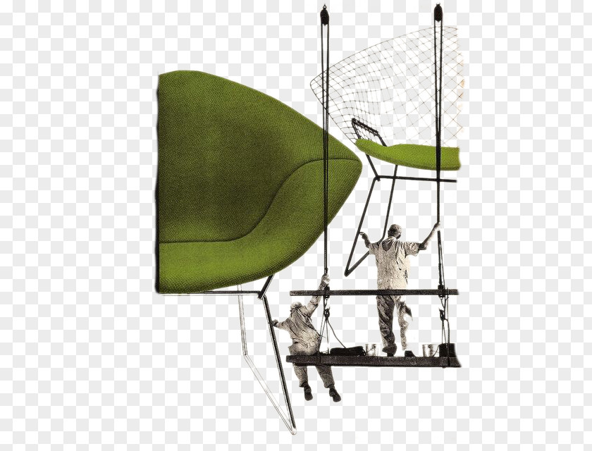 Aerial Work Knoll Diamond Chair Charles And Ray Eames PNG