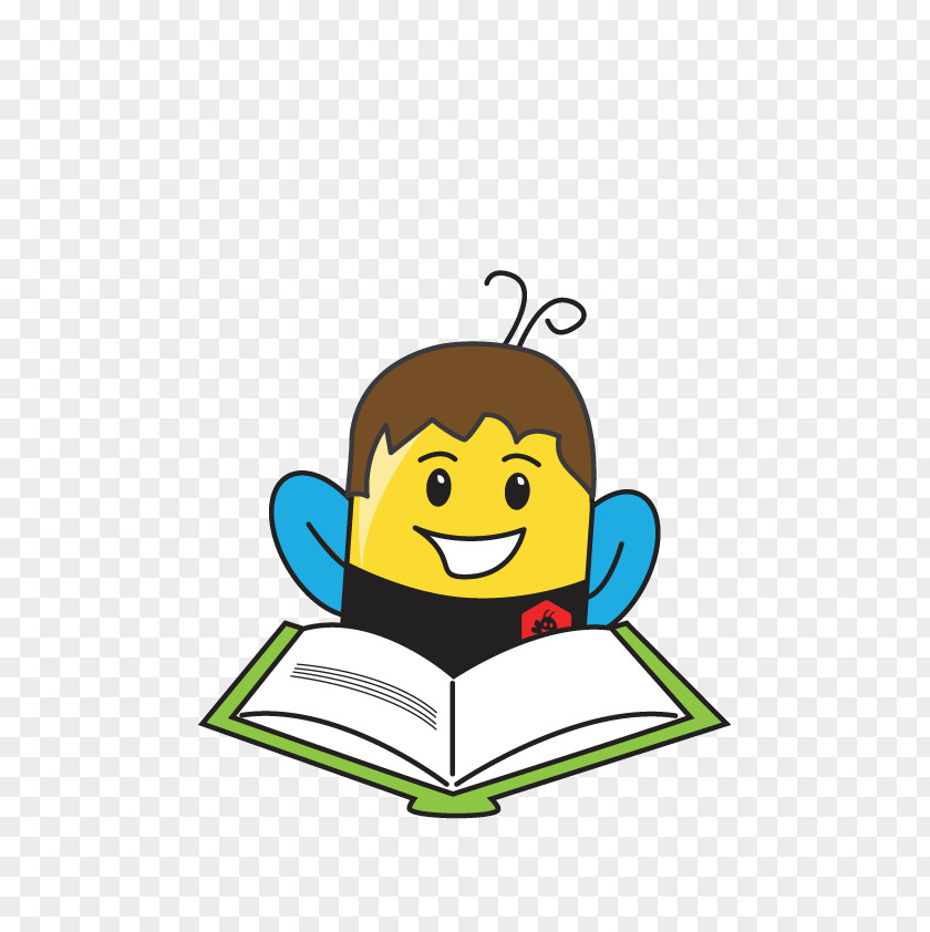 Bee Reading Busy Academy Clip Art Learning Human Behavior Smiley PNG