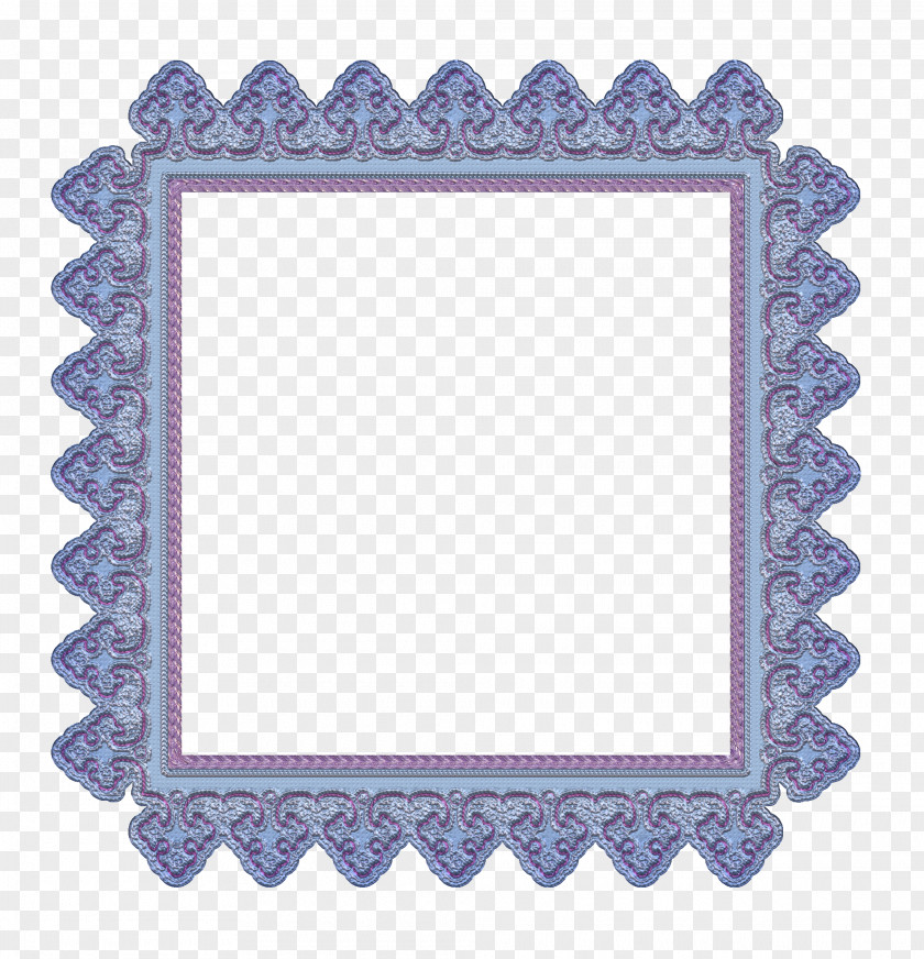 Blue Frame Picture Frames Paper Scrapbooking Ornament Pattern PNG
