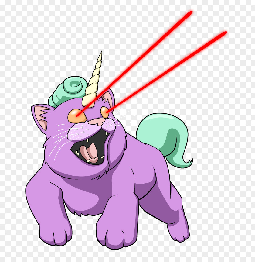 Color Kitten Cat Unicorn Drawing PNG