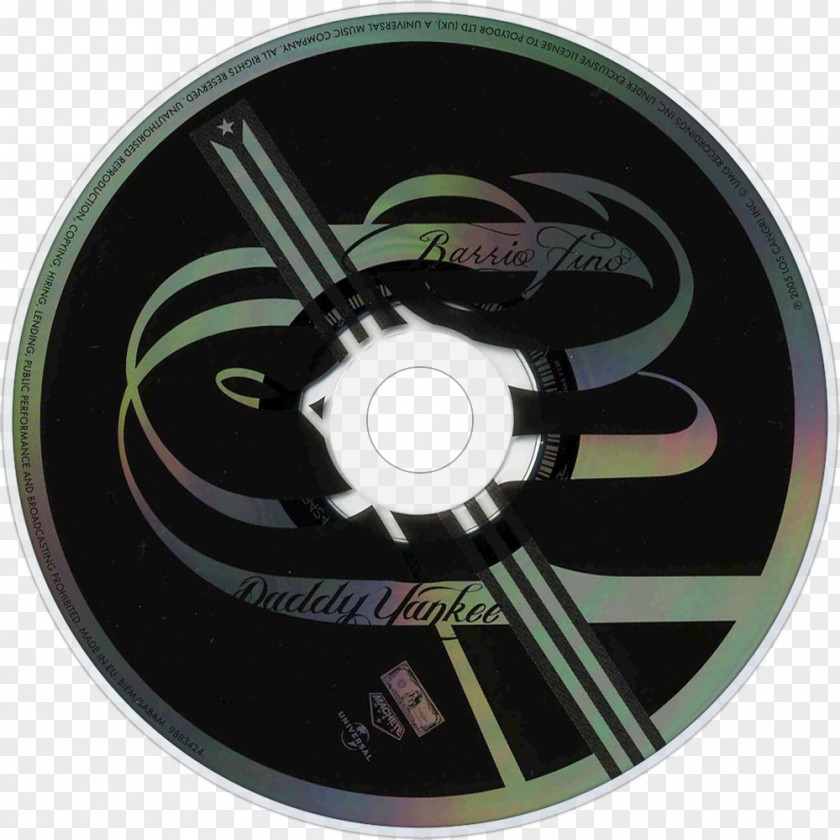 Daddy Yankee Compact Disc Spoke Barrio Fino Alloy Wheel PNG