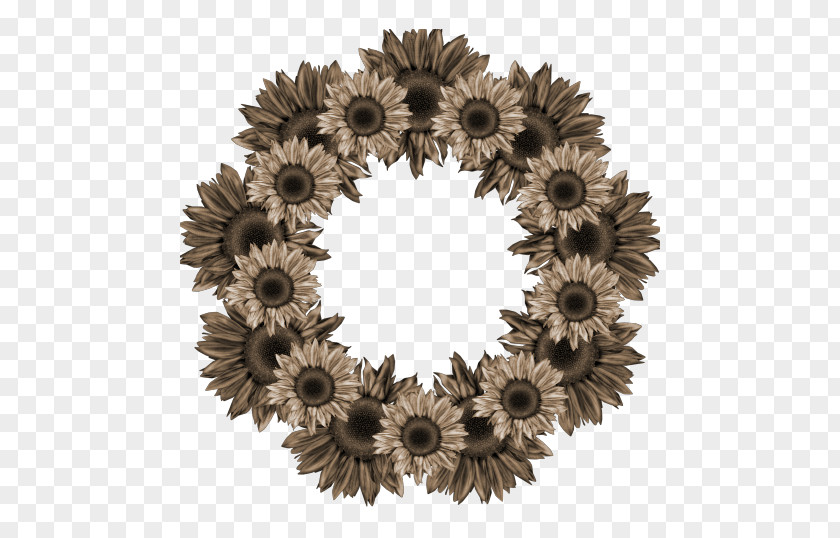 Sunflower Wreath Flower PNG