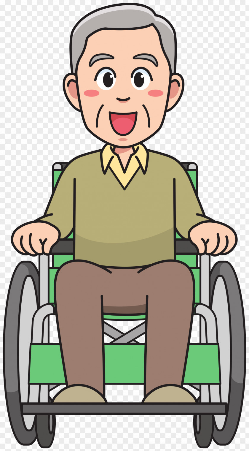 Wheelchair Old Age Man Clip Art PNG