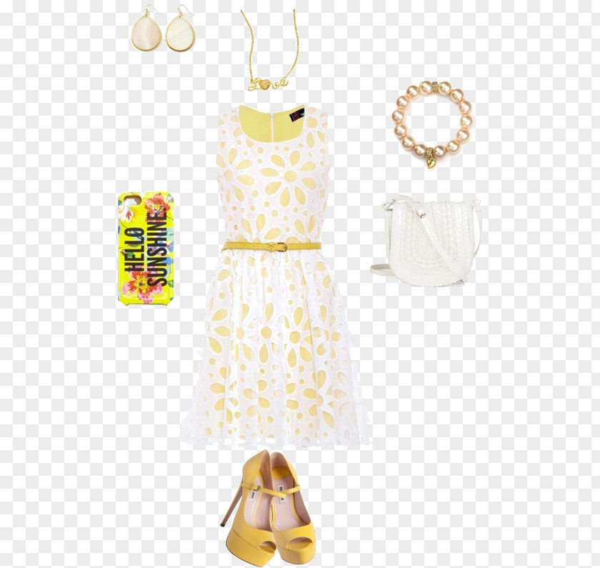 Cream-colored Sleeveless Dress Fashion Accessory Jumper PNG
