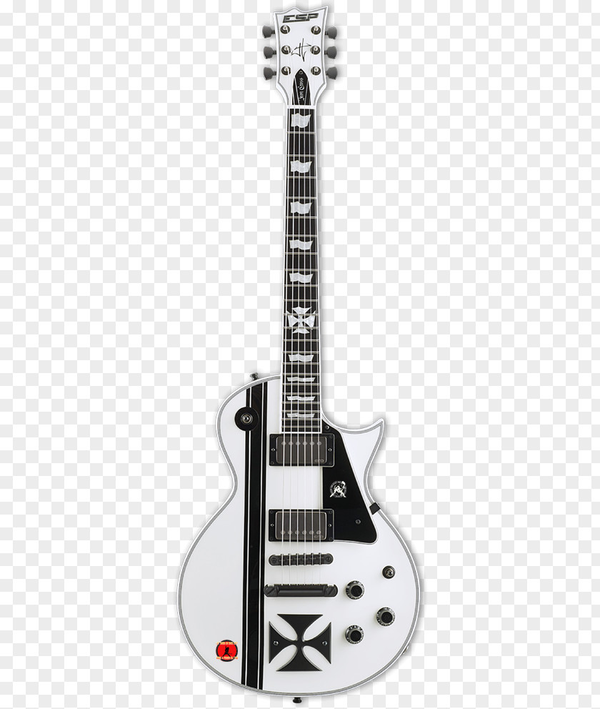 Electric Guitar ESP James Hetfield Signature Snakebyte Guitars PNG