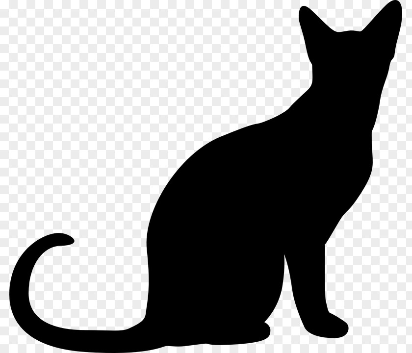 Silhouette Cat Clip Art PNG
