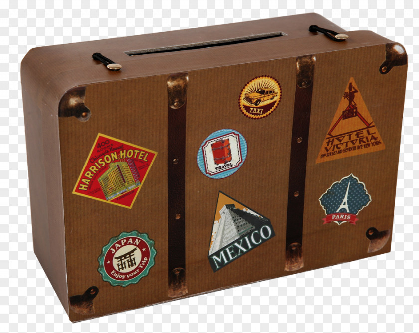 Suitcase Travel Tirelire Ballot Box Guestbook PNG
