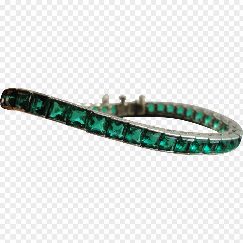 Emerald Bangle Bracelet Turquoise PNG