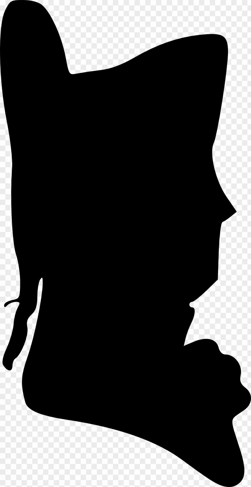 Silhouette Person Black And White PNG