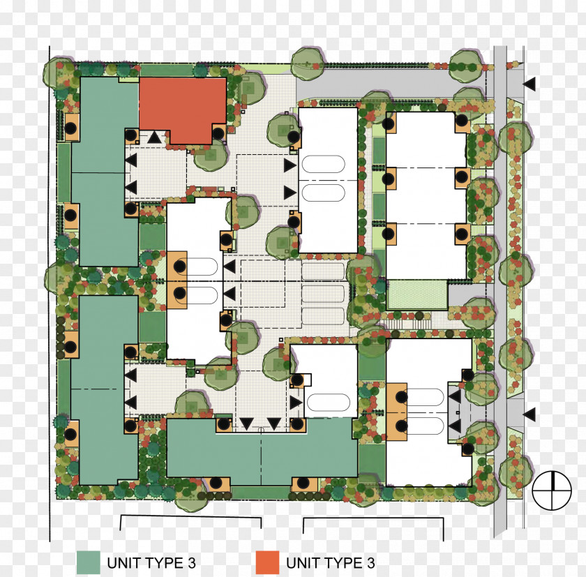 Site Plan Floor Residential Area PNG