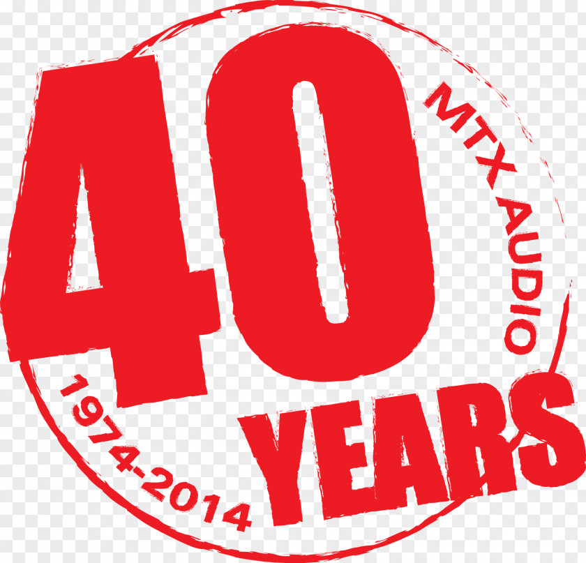 40 Years MTX Audio Logo Sound Clip Art PNG