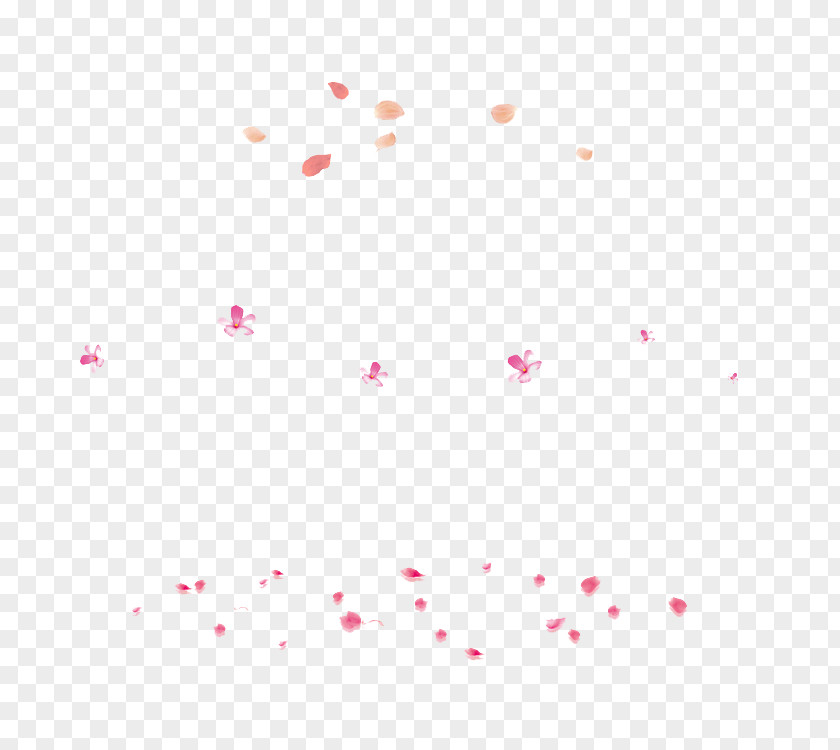 Beautiful Pink Falling PNG