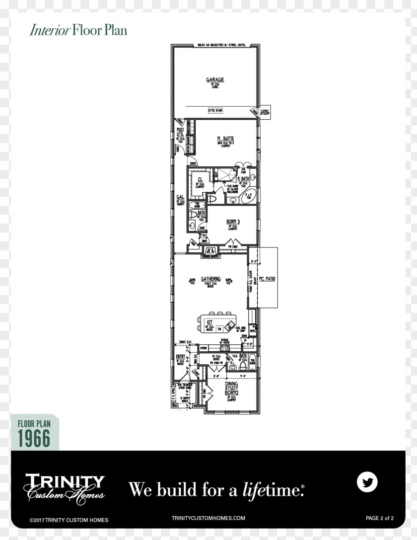 House Floor Plan Roanoke Trinity Custom Homes PNG