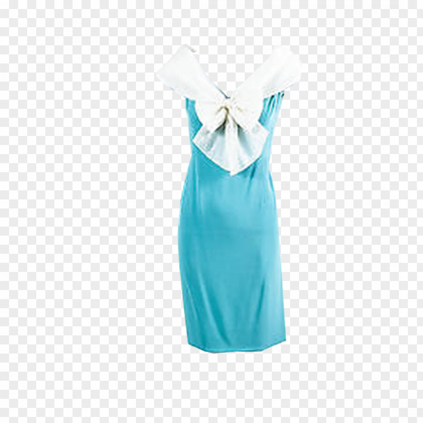 Silk Dress Turquoise PNG