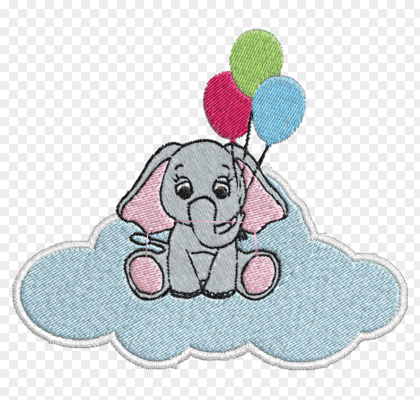 Cloud The Elephants Elephantidae Embroidery Matrix PNG