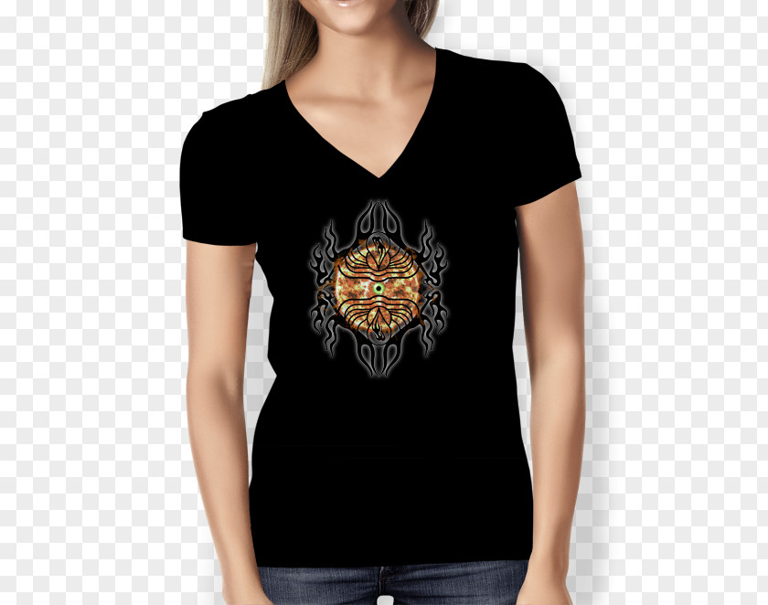 Doodle Sun Printed T-shirt Chanel Clothing PNG